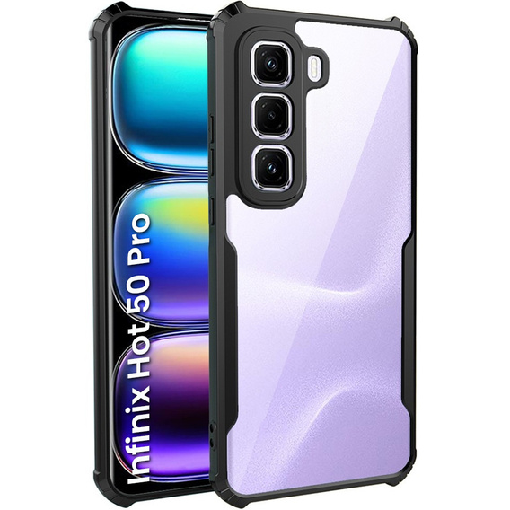 Etui do Infinix Hot 50 Pro 4G, AntiDrop Hybrid, czarne