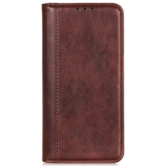 Etui z klapką do Xiaomi 15 Ultra, Split Leather, brązowe