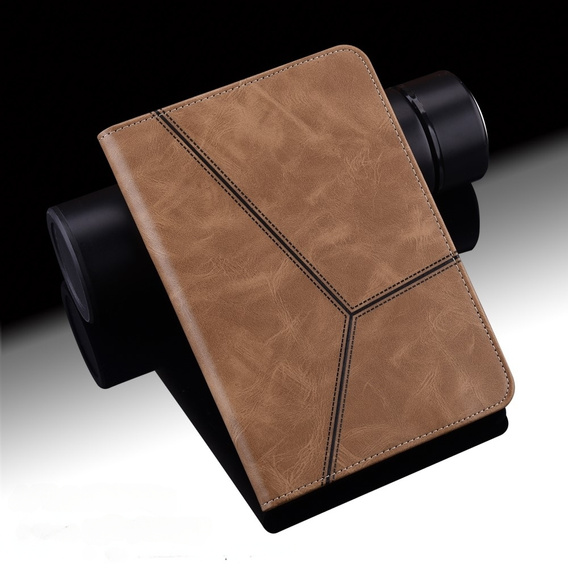 Etui do Samsung Galaxy Tab A9+, Classic, z miejscem na rysik, brązowe