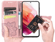 Etui z klapką do Realme 12 Pro 5G / 12 Pro+ 5G, Butterfly, różowe rose gold
