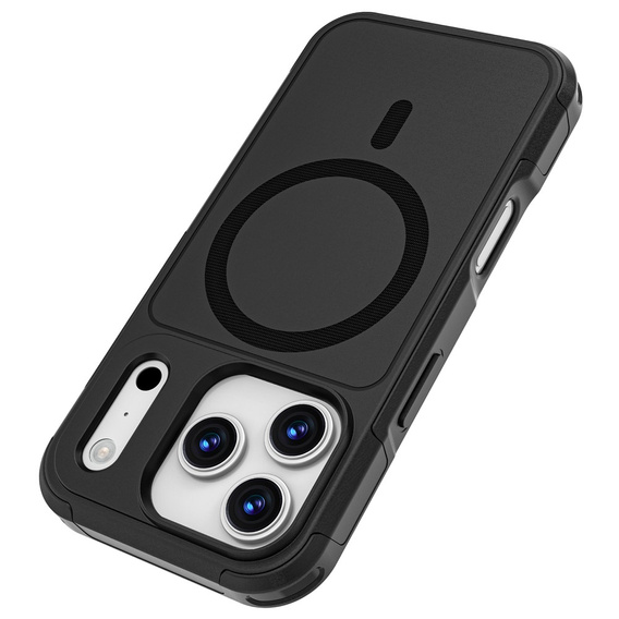 Etui MagForce do iPhone 17 Pro, do MagSafe, pancerne, czarne