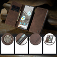Etui CASEME do Google Pixel 7 Pro, Leather Wallet Case, brązowe