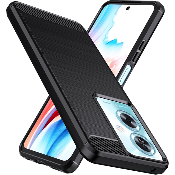 Etui do Oppo A79 5G, Karbon, czarne