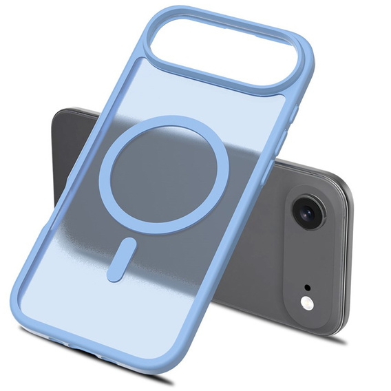 Etui Matt Case do iPhone 17 Air, do MagSafe, półprzezroczyste niebieskie
