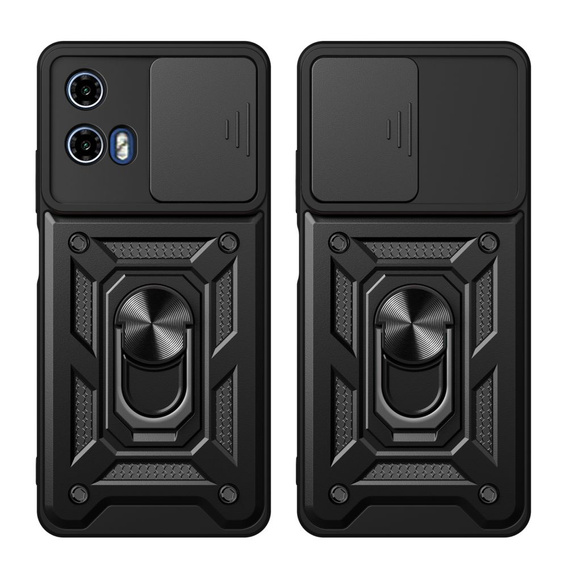 Etui pancerne Tech-Protect do Motorola Moto G24 / G24 Power / G04, CamShield Pro, czarne