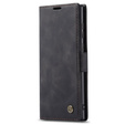 Etui CASEME do Samsung Galaxy S22 Ultra, Leather Wallet Case, czarne