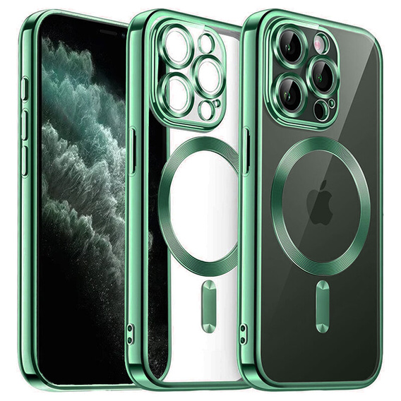 Etui do iPhone 11 Pro, Electro MagSafe, zielone + Szkło na ekran