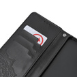 Etui z klapką do Oppo A58 4G, Mandala, czarne