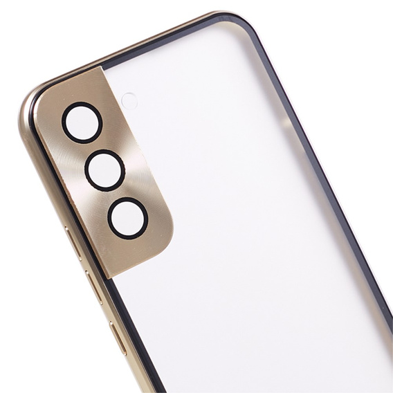 Etui do Samsung Galaxy S22, Magnetic Dual Glass, złote
