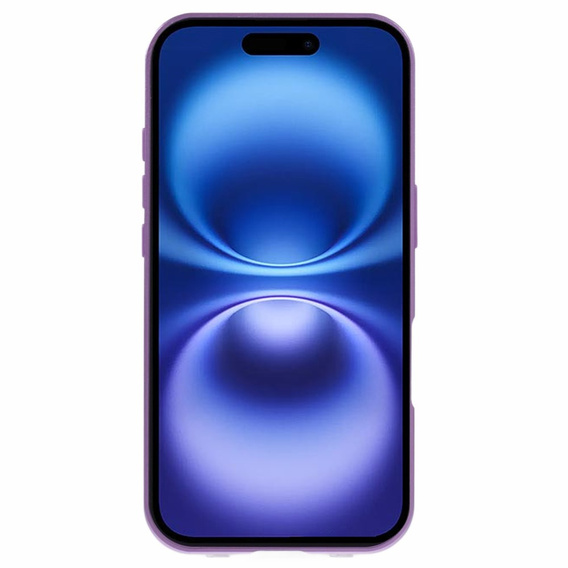 Etui do iPhone 16, Magnetic Dual Glass, fioletowe