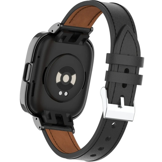 Pasek Skórzany do Xiaomi Redmi Watch 3 Active, Czarny