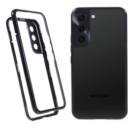 Etui do Samsung Galaxy S21, Magnetic Dual Glass, czarne