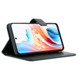 Etui z klapką do Oppo A79 5G, Crazy Horse Wallet, czarne