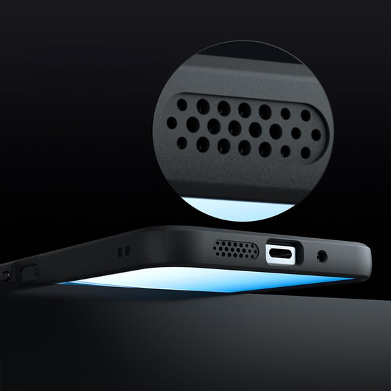 Etui Matt Case do Xiaomi Redmi 15 5G / 4G, do MagSafe, półprzezroczyste czarne