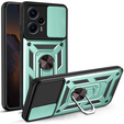 Etui pancerne do Xiaomi Poco F5, CamShield Slide, zielone
