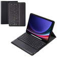 Etui z klawiaturą do Samsung Galaxy Tab S9+, Leather Pen Slot, czarne