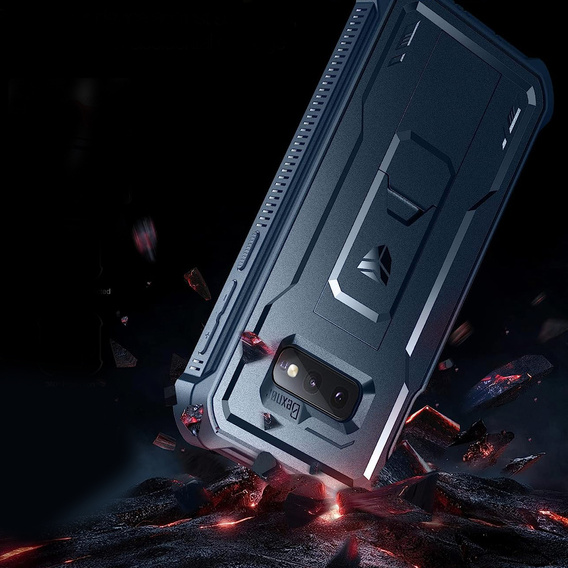 Etui pancerne do Samsung Galaxy S10e, Dexnor Full Body, granatowe