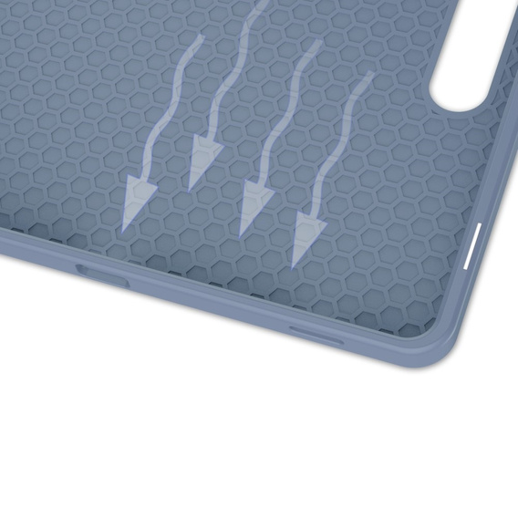 Etui do Samsung Galaxy Tab S10 FE+ Plus, Smartcase z miejscem na rysik, granatowe