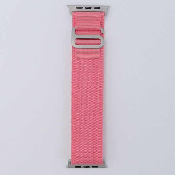 Pasek Nylonowy do Apple Watch 1/2/3/4/5/6/7/8/9/10/11/SE Ultra 1/2/3 42/44/45/46/49mm, Różowy