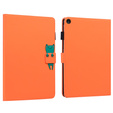 Etui do Lenovo Tab M10 Plus 10.6 Gen 3, z klapką, animal, pomarańczowe