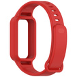 2x Pasek Silikonowy do Xiaomi Smart Band 9 Active / Xiaomi Redmi Band 3, Czerwony, Zielony