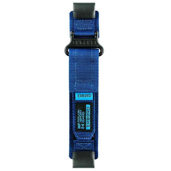 Pasek Nylonowy ERBORD MP84 Quickfit do Garmin Fenix 5X/6X/6X PRO/7X, Niebieski, Rozmiar S/M
