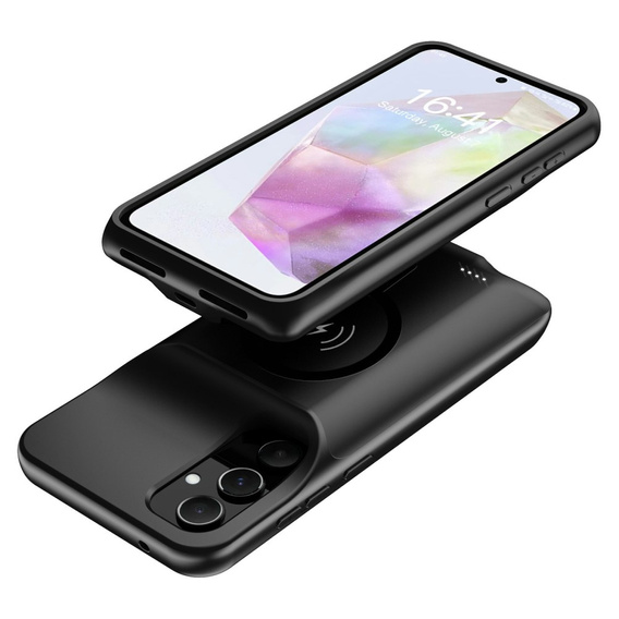 Etui z baterią do Samsung Galaxy A34 5G, Powerbank 10000mAh MagSafe
