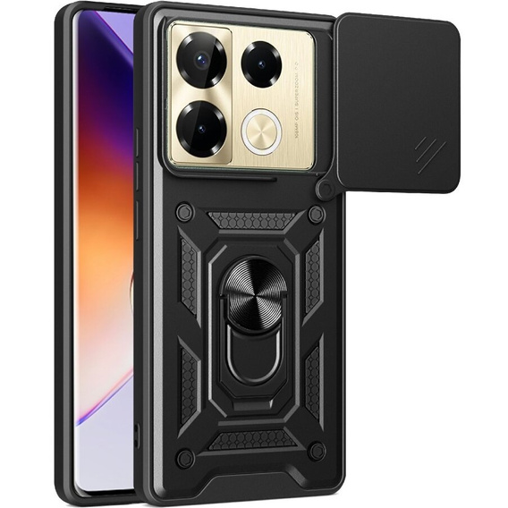 Etui pancerne do Infinix Note 40 Pro, CamShield Slide, czarne