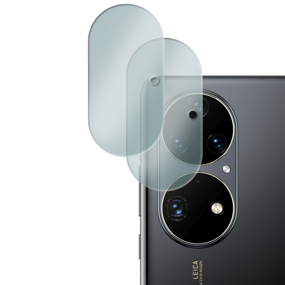 2x Szkło hartowane na aparat ERBORD do Huawei P50 Pro, przezroczyste