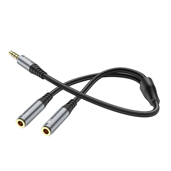 Hoco UPA21 Kabel audio AUX 2w1 – rozdzielacz Jack 3,5 mm