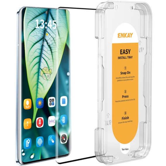 ENKAY Szkło Hartowane do Xiaomi Redmi Note 14 Pro+ 5G, czarne