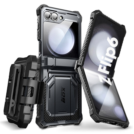 Etui Supcase IBLSN Armorbox do Samsung Galaxy Z Flip7 FE / Z Flip6, Czarne