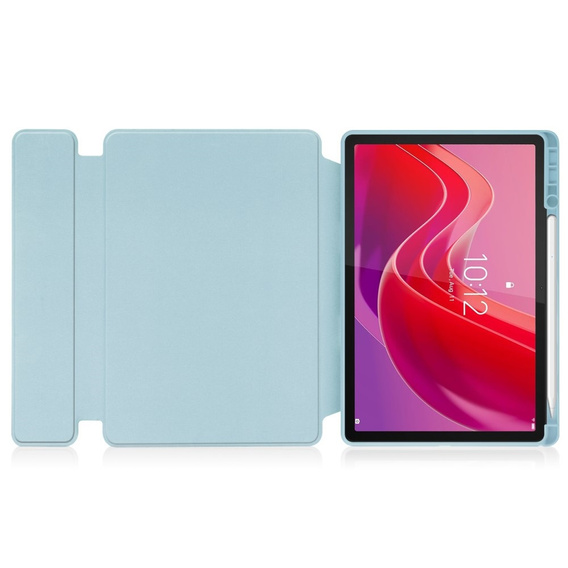 Etui z klawiaturą do Lenovo Tab M11, Rotary 360° Leather, jasnoniebieskie