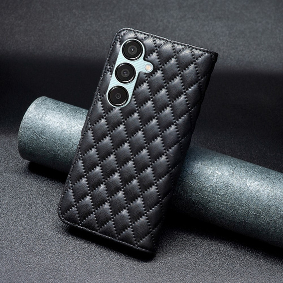 Etui z klapką do Samsung Galaxy M15 5G, Wallet, BINFEN COLOR, czarne