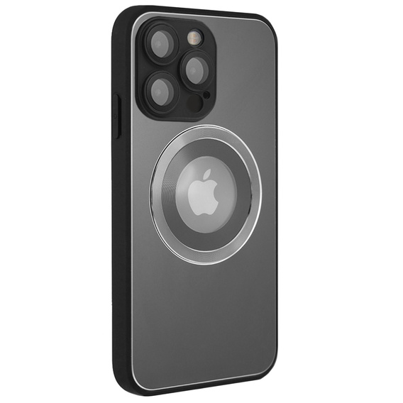 Etui do MagSafe do iPhone 14 Pro Max, Hole for Apple Logo, szare