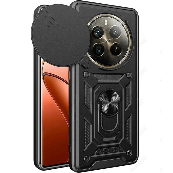Etui pancerne do Realme 12 Pro 5G / 12 Pro+ 5G, CamShield Slide, czarne