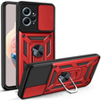 Etui pancerne do Xiaomi Redmi Note 12 4G, CamShield Slide, czerwone