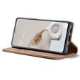 Etui CASEME do Samsung Galaxy S20 FE, Leather Wallet Case, brązowe