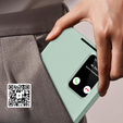 Etui z klapką do Samsung Galaxy S24 FE, Smart View Wallet, zielone