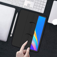 Etui do iPad Pro 12.9" 2022/2021/2020 (6/5/4 gen.), Smart Pencil, z miejscem na rysik, czarne