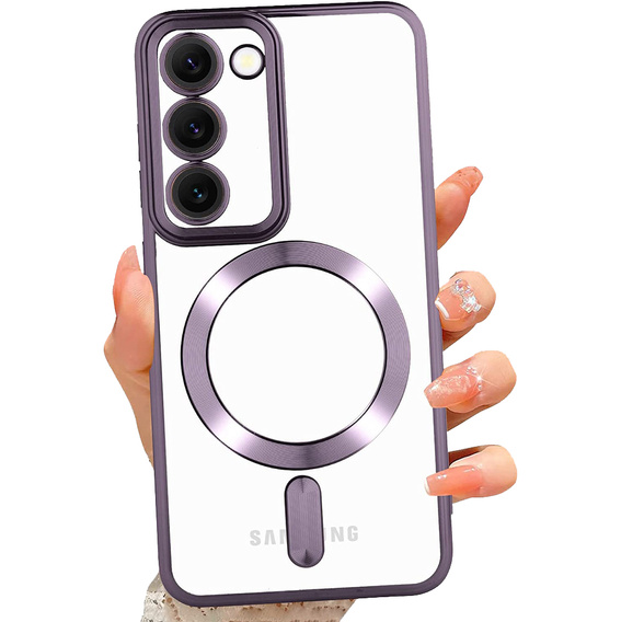 Etui do Samsung Galaxy S23, Electro MagSafe, fioletowe + Szkło na ekran