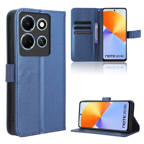 Etui z klapką do Infinix Note 30 5G, Wallet Smart Magnet, niebieskie