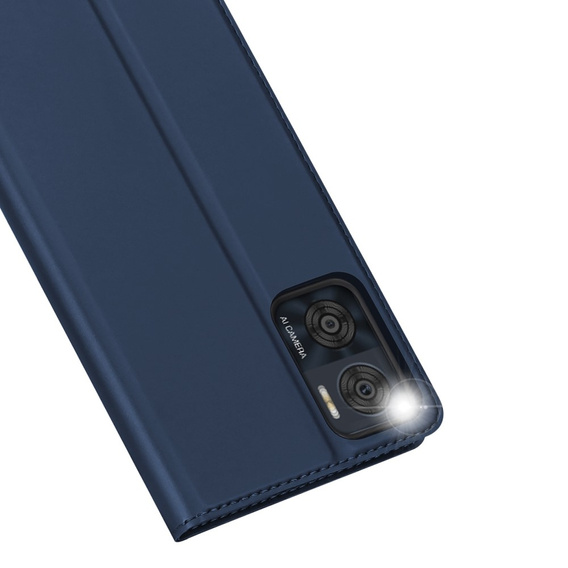 Etui Dux Ducis do Motorola Moto E22 / E22i, Skinpro, granatowe