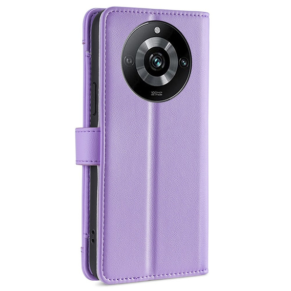 Etui z klapką do Realme 11 Pro 5G / Pro+ 5G, Wallet Zipper Pocket, fioletowe