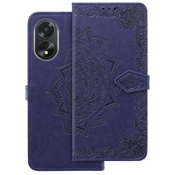 Etui z klapką do Oppo A38 4G / Oppo A18 4G, Mandala, fioletowe