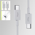 HOCO GH5 kabel USB-C do Lightning PD 20W – smyczka 0,22 m, niebieski