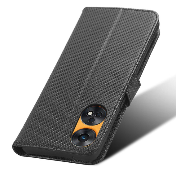Etui z klapką do Oppo Reno8 T 4G, Wallet Smart Magnet, czarne