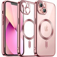 Etui do iPhone 13, Electro MagSafe, różowe + Szkło na ekran