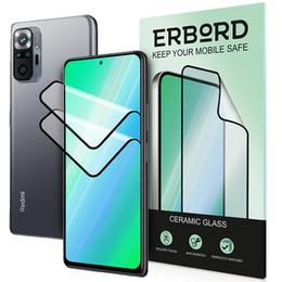 2x Szkło Hybrydowe Ceramic ERBORD do Xiaomi Redmi Note 10 Pro