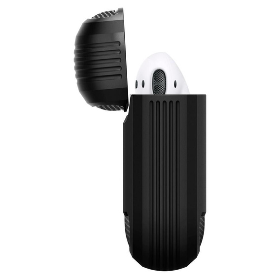 Etui na słuchawki Airpods 1/2, SPIGEN, Rugged Armor, Matte Black